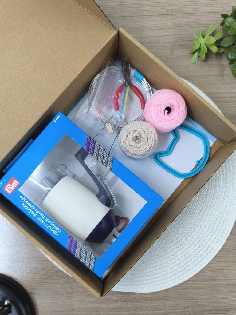 Tricotin Kit with Aluminum Wire, Prym Knitter, Shaping Frame, and Digital Template Download